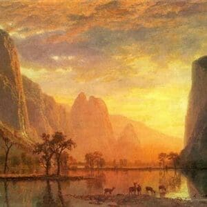 Valley in Yosemite by Albert Bierstadt - Art Print