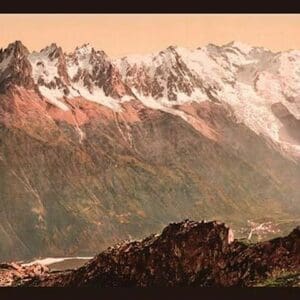 Valley of Chamonix from the Aiguille du Floria by Detroit Photographic Company - Art Print