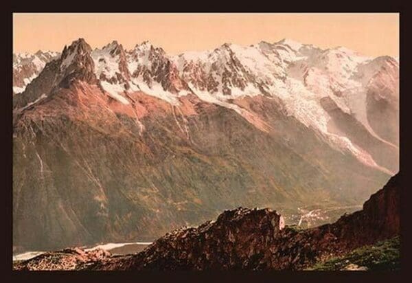 Valley of Chamonix from the Aiguille du Floria by Detroit Photographic Company - Art Print