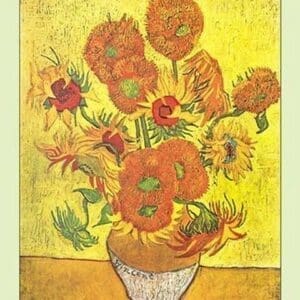 Vase with Fourteen Sunflowers by Vincent van Gogh - Art Print