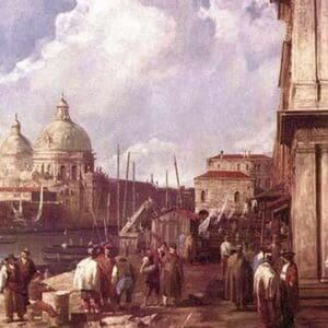 Venetian Piazza by Canaletto - Art Print