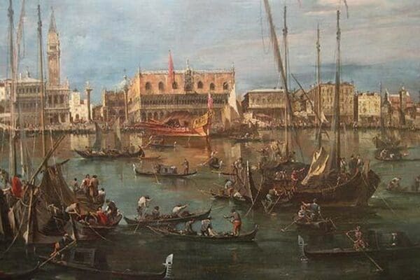 Venice from the Bacino di San Marco by Francesco Guardi - Art Print