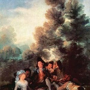 Vesper Outdoors by Francisco de Goya - Art Print