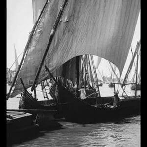 Vessels rush for the open bridge by American Colony in Jerusalem Photograhic Department - Art Print