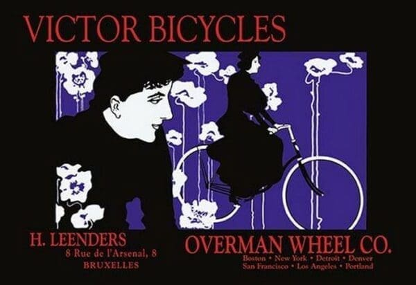 Victor Bicycles: Overman Wheel Company by William H. Bradley - Art Print