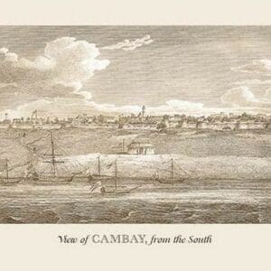 View of Cambay by Baron de Montalemert - Art Print