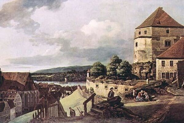 View of Pirna by Canaletto #2 - Art Print