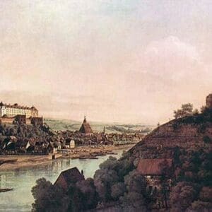 View of Pirna by Canaletto - Art Print