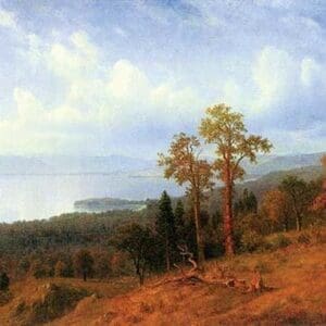 View of the Hudson River Valley by Albert Bierstadt - Art Print