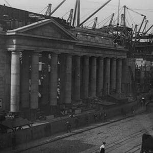 View of the since demolished Pennsylvania Railroad Station as seen from Gimbals - Art Print