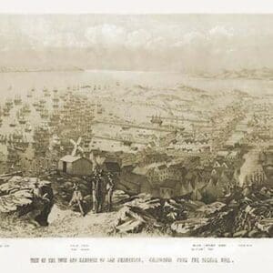 View of the town and harbor of San Francisco