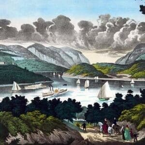 View on the Hudson - West Point by John Walsh & Co - Art Print