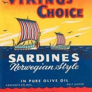 Vikings Choice Sardines - Art Print