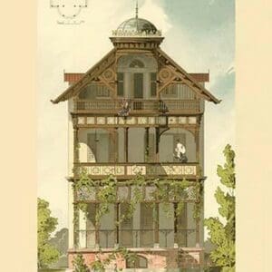 Villa in Lichtenthal Near Baden by Franz Habich - Art Print