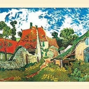 Village Street in Auvers by Vincent van Gogh - Art Print