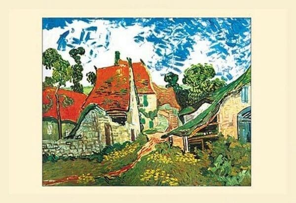 Village Street in Auvers by Vincent van Gogh - Art Print