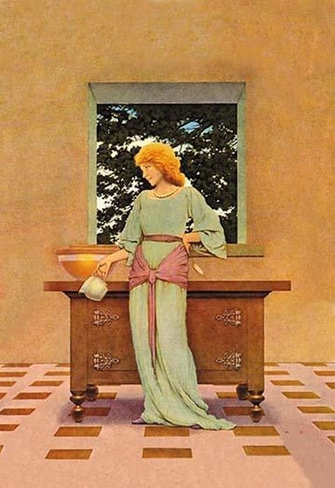 Violetta by Maxfield Parrish - Art Print