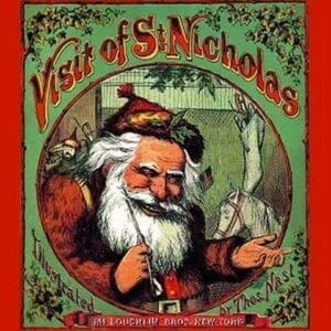 Visit of St. Nicholas by Thomas Nast - Art Print