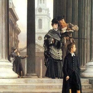 Visitors in London by James Tissot - Art Print