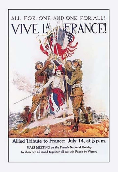 Vive la France! by James Montgomery Flagg - Art Print