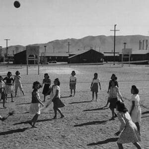 Vollyball by Ansel Adams - Art Print