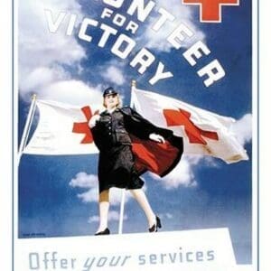 Volunteer for Victory: Offer Your Services to Your Red Cross by Toni Frissell - Art Print