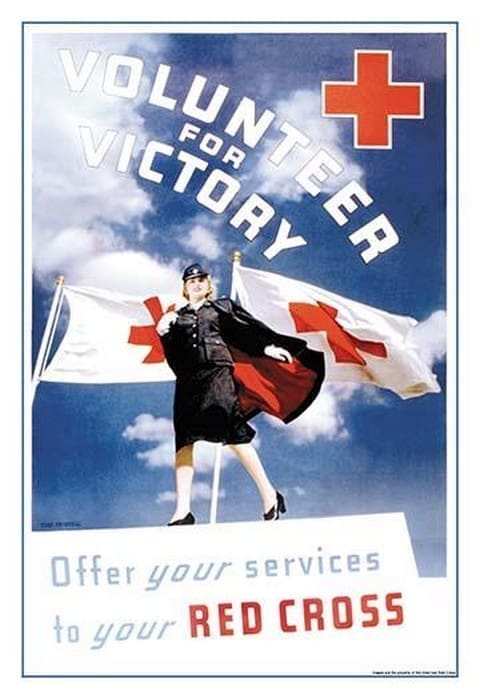 Volunteer for Victory: Offer Your Services to Your Red Cross by Toni Frissell - Art Print