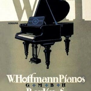 W. Hoffman Pianos - Berlin - Art Print