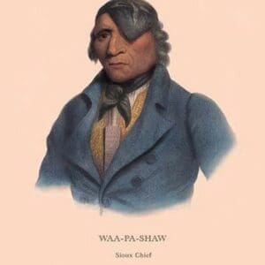 Waa-Pa-Shaw (Sioux Chief) by Mckenney & Hall - Art Print