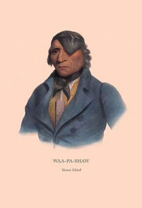 Waa-Pa-Shaw (Sioux Chief) by Mckenney & Hall - Art Print