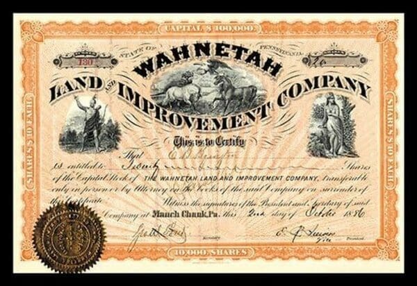 Wahnetah Land and Improvement Company - Art Print