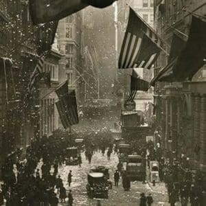 Wall Street Celebration as Germany Surrenders - Art Print