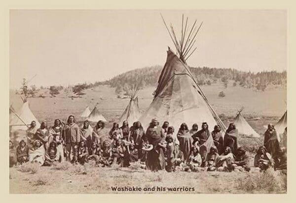 Washakle and His Warriors - Art Print