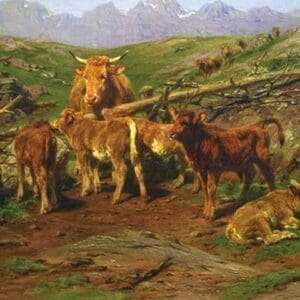 Weaning the Calves by Rosa Bonheur - Art Print