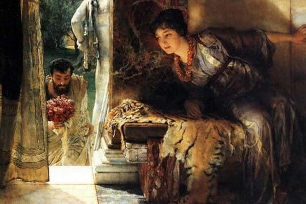 Welcome Footsteps by Sir Lawrence Alma-Tadema - Art Print