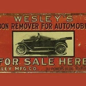 Wesley's Carbon Remover for Automobiles - Art Print