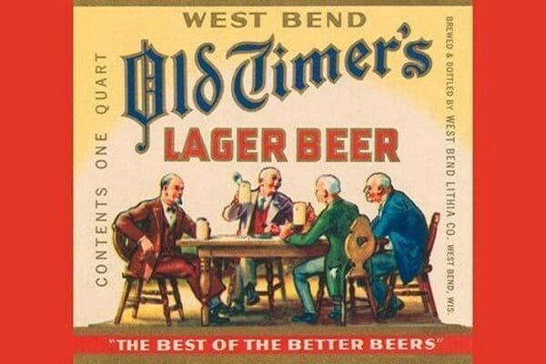 West Bend Old Timer's Lager Beer - Art Print