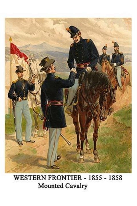 Western Frontier - 1855 - 1858 - Mounted Cavalry By Henry Alexander Ogden - Art Print