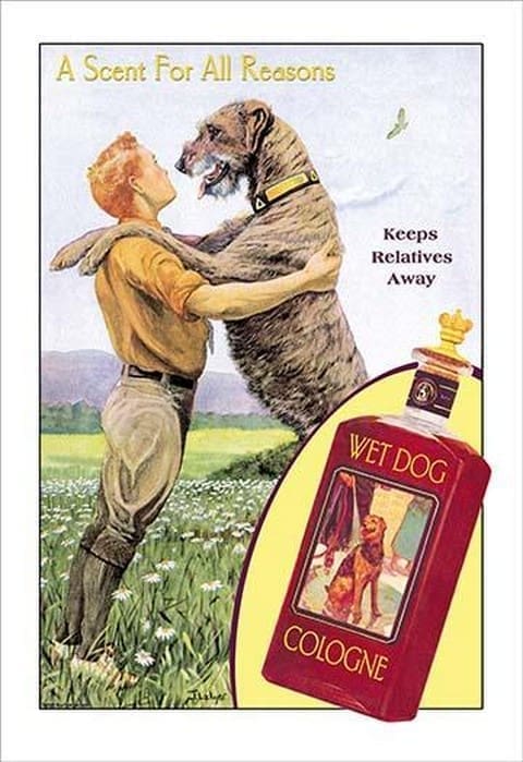 Wet Dog Cologne: A Scent for All Reasons by Wilbur Pierce - Art Print