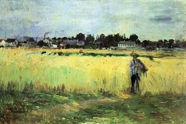 Wheat Field by Berthe Morisot - Art Print