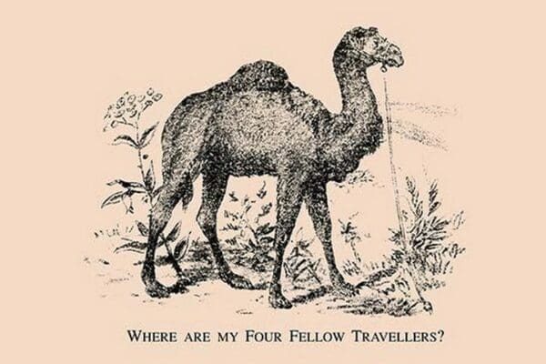 Where are my Four Fellow Travelers? by American Puzzle Co. - Art Print