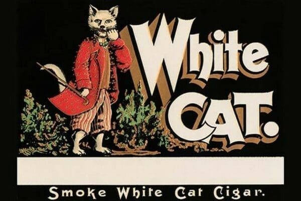 White Cat Brand Cigars - Art Print