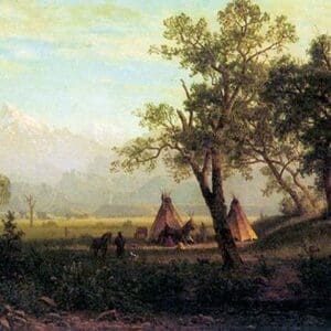 Wind River Mountains in Nebraska by Albert Bierstadt - Art Print