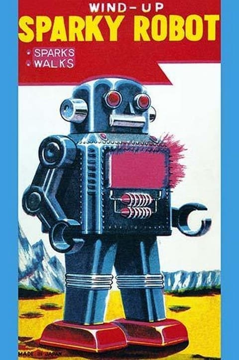 Wind-Up Sparky Robot - Art Print