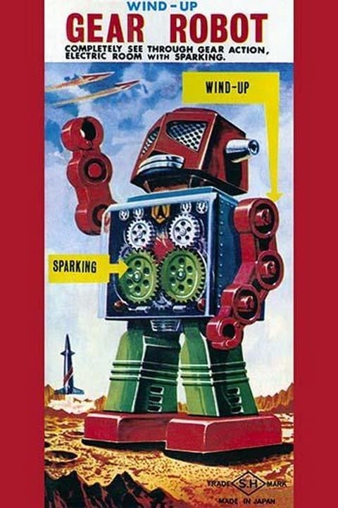 Wind-up Gear Robot - Art Print