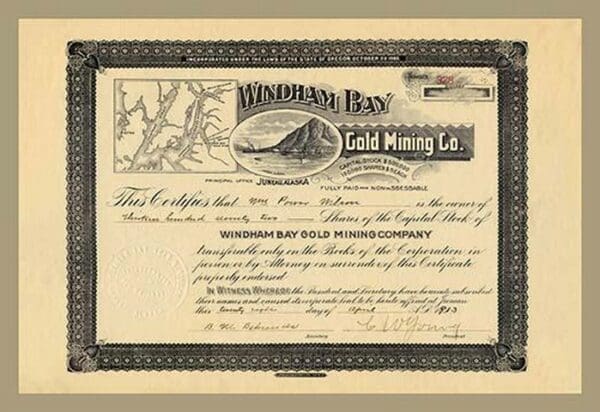 Windham Bay Gold Mining Company - Art Print