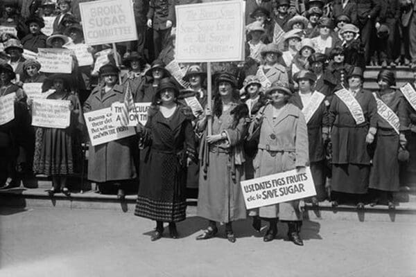 Women Support the Save Sugar Campaign - Art Print