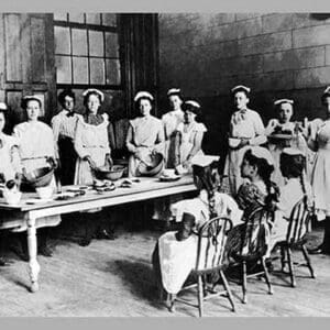 Women in Home Economics Class - Art Print