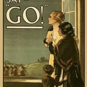 Women of Britain say 'GO!' by Kealey - Art Print