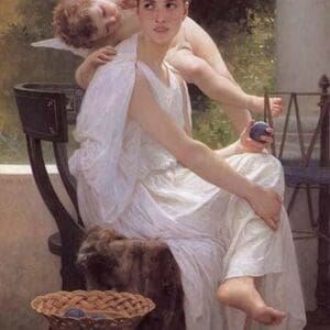 Work Interrupted by William Bouguereau - Art Print